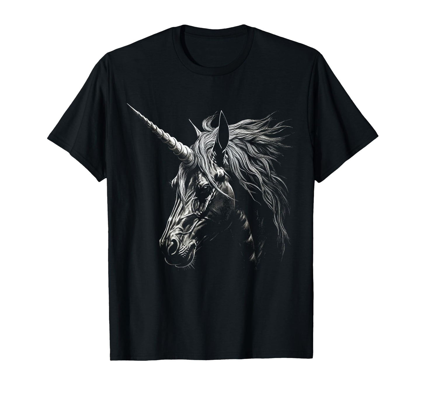 Unicorn Drawing Animal Love Face Art Graphic Unicorn T-Shirt