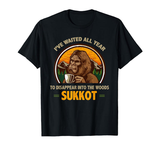 I've Waited All Year For Sukkot Bible Bigfoot Christian T-Shirt