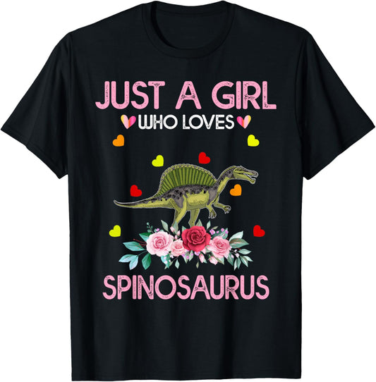 Dinosaur Shirt For Women Just A Girl Who Loves Spinosaurus T-Shirt
