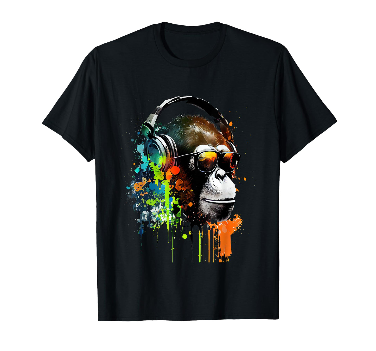 DJ Monkey monkey with sunglasses T-Shirt