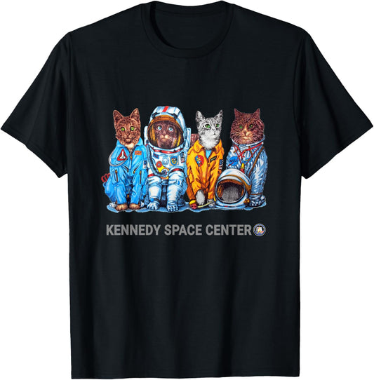 NASA Astronaut Space-Cats Flight Suits Cool on both sides T-Shirt