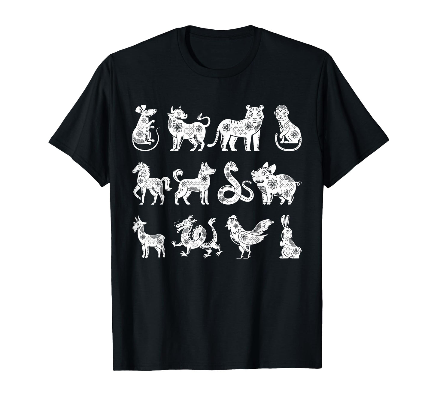 Chinese Zodiac Signs Lunar Chinese New Year T-Shirt