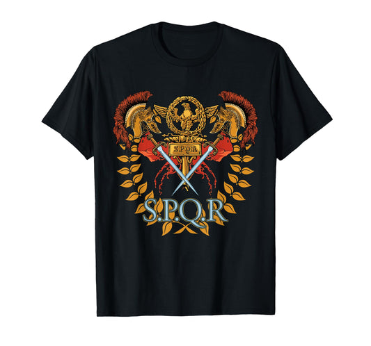 SPQR Ancient Rome Roman Empire Shirt Gift Christmas Birthday