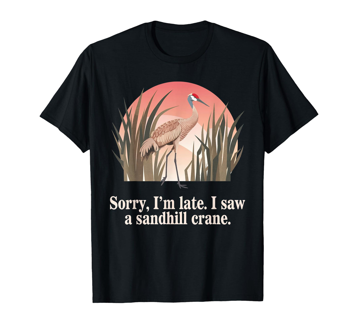 Sandhill Crane – Majestic Bird Lover Design T-Shirt