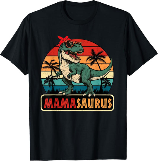 Mamasaurus T Rex Dinosaur Birthday Party Family Matching T-Shirt