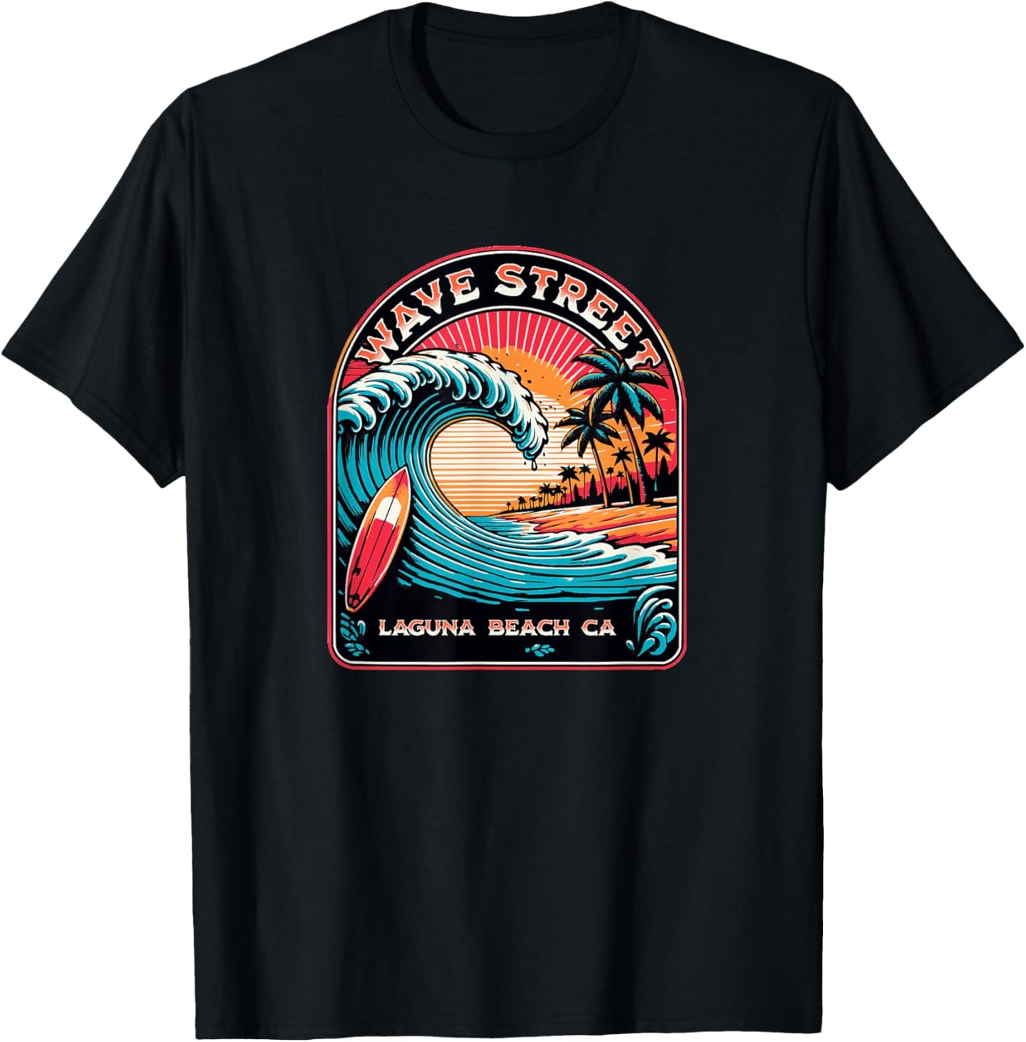 Curling Wave Logo T-Shirt