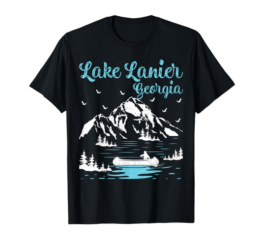 Summer Vacation Retro Georgia Lake Lanier T-Shirt for Men Women Kids