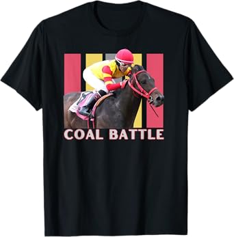 Coal Battle Horse, Horse Racing, Del Mar, Santa Anita, Horse T-Shirt