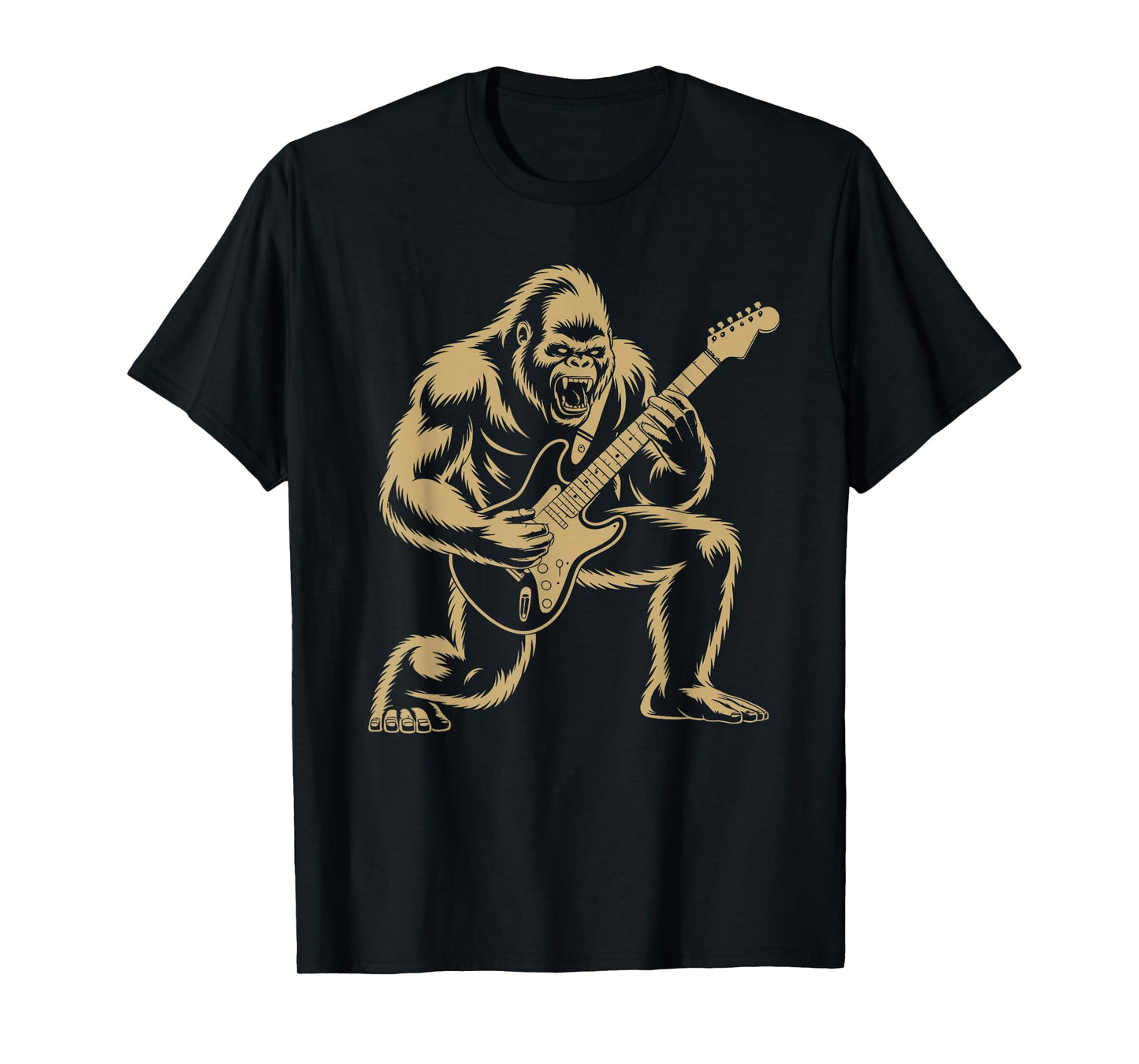 Bigfoot Rock Tongue UFO Selfie Sasquatch Rocker Boy Men Kids T-Shirt