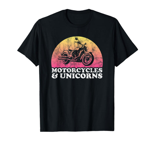 Motorcycle and Unicorn Motorcycles and Unicorns T-Shirt