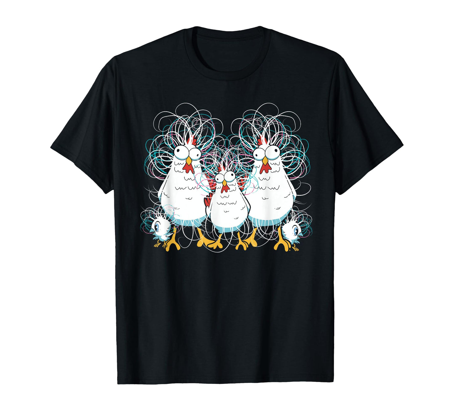 Funny Chicken Art Crazy Chicken Family Chicken Lover Farmer T-Shirt