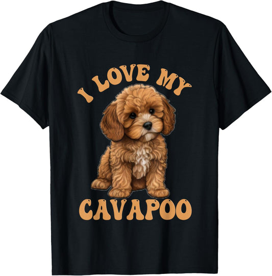 I Love My Cavapoo Dog Lover for mom dad kids T-Shirt