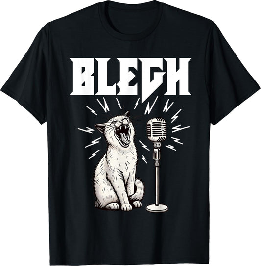 Deathcore Blegh Cat Bleh Funny Metalcore Music Breakdown T-Shirt