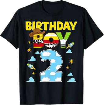 Western Family Birthday Boy Shirt 2 Cowboy 2nd Birthday T-Shirt