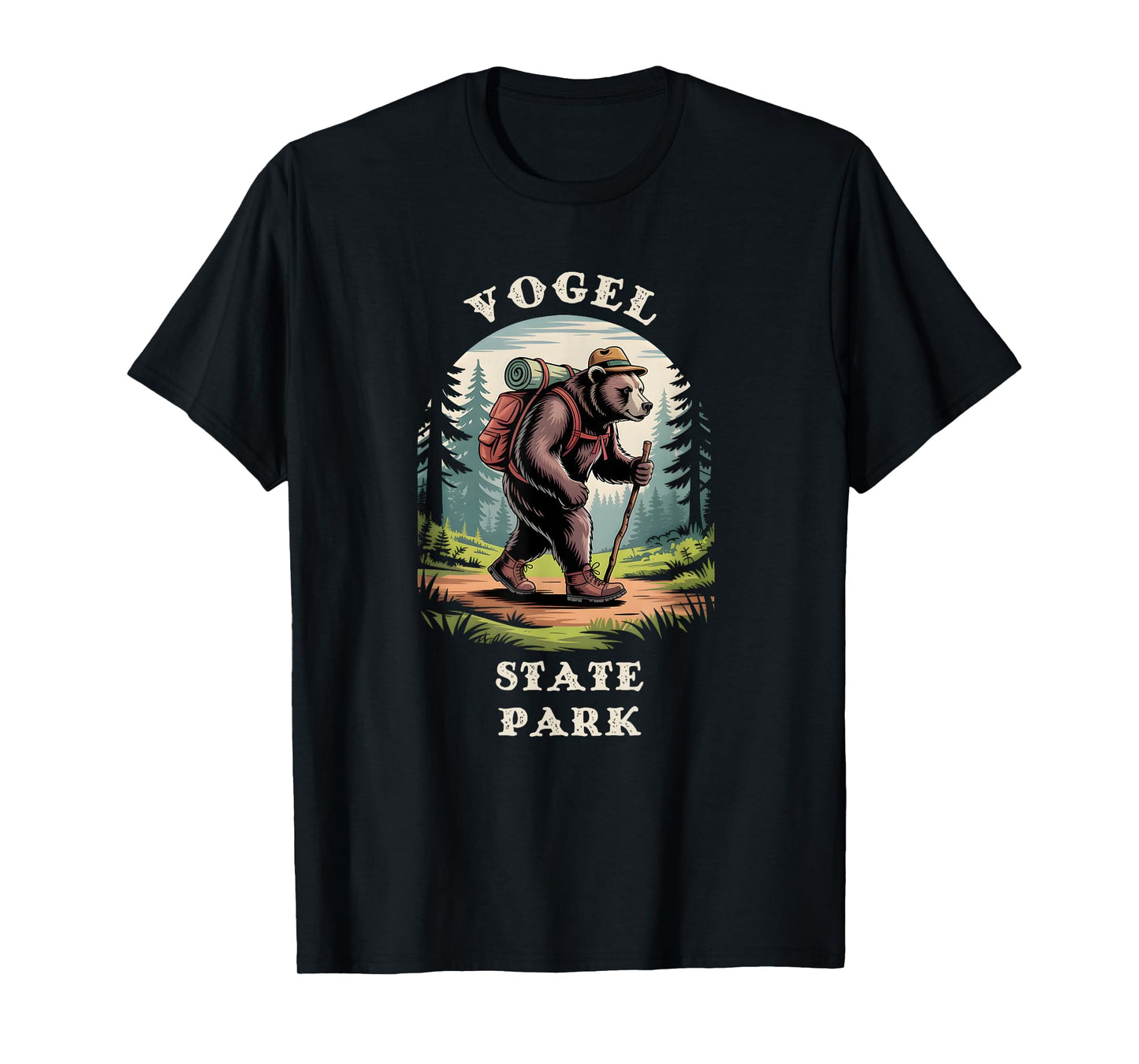 Vogel State Park, Georgia GA Mountains Hiking Bear T-Shirt