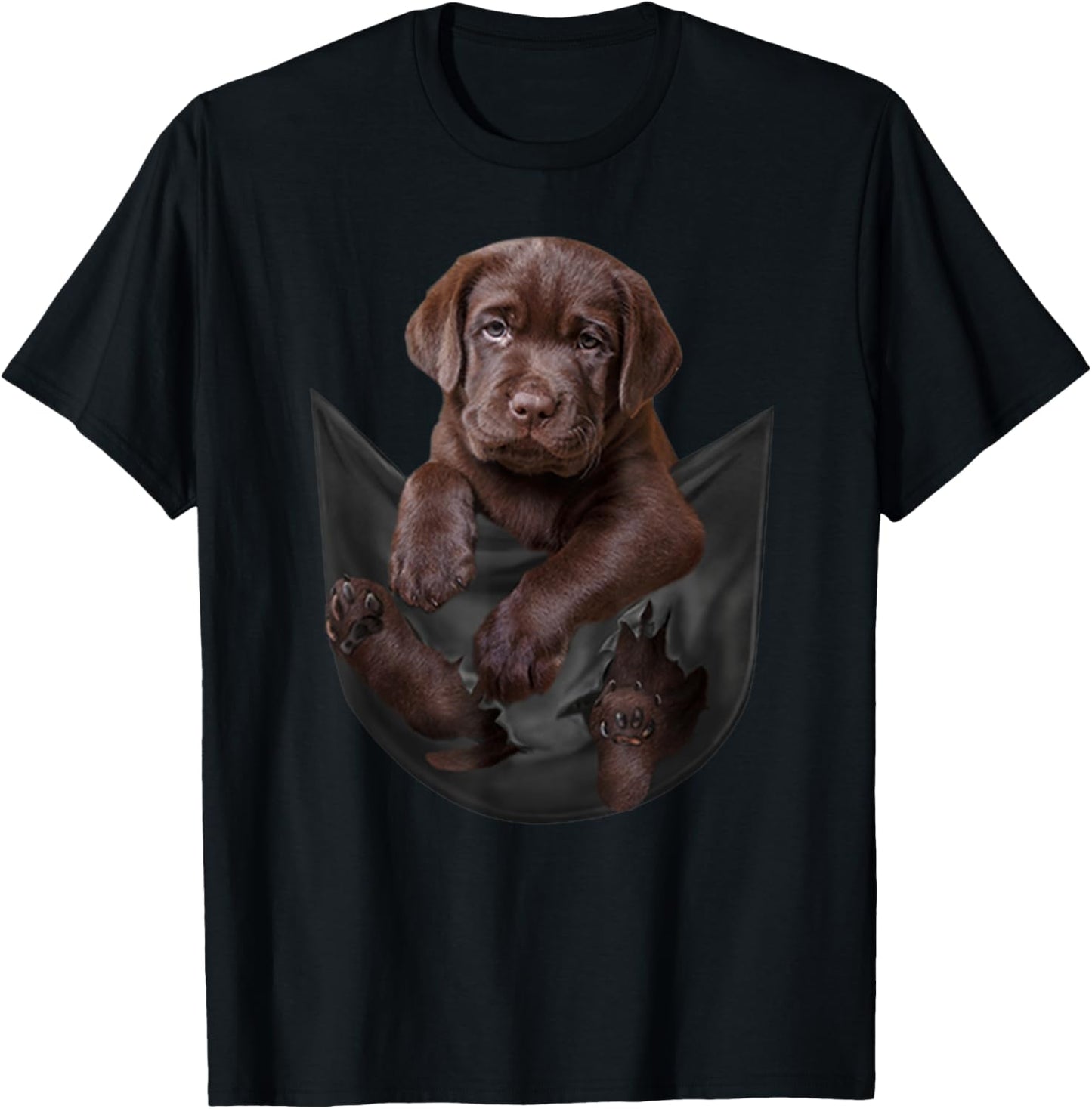 Funny Labrador Retriever in Your Pocket for Chocolate Lab T-Shirt