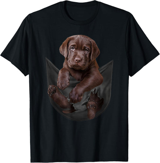 Funny Labrador Retriever in Your Pocket for Chocolate Lab T-Shirt