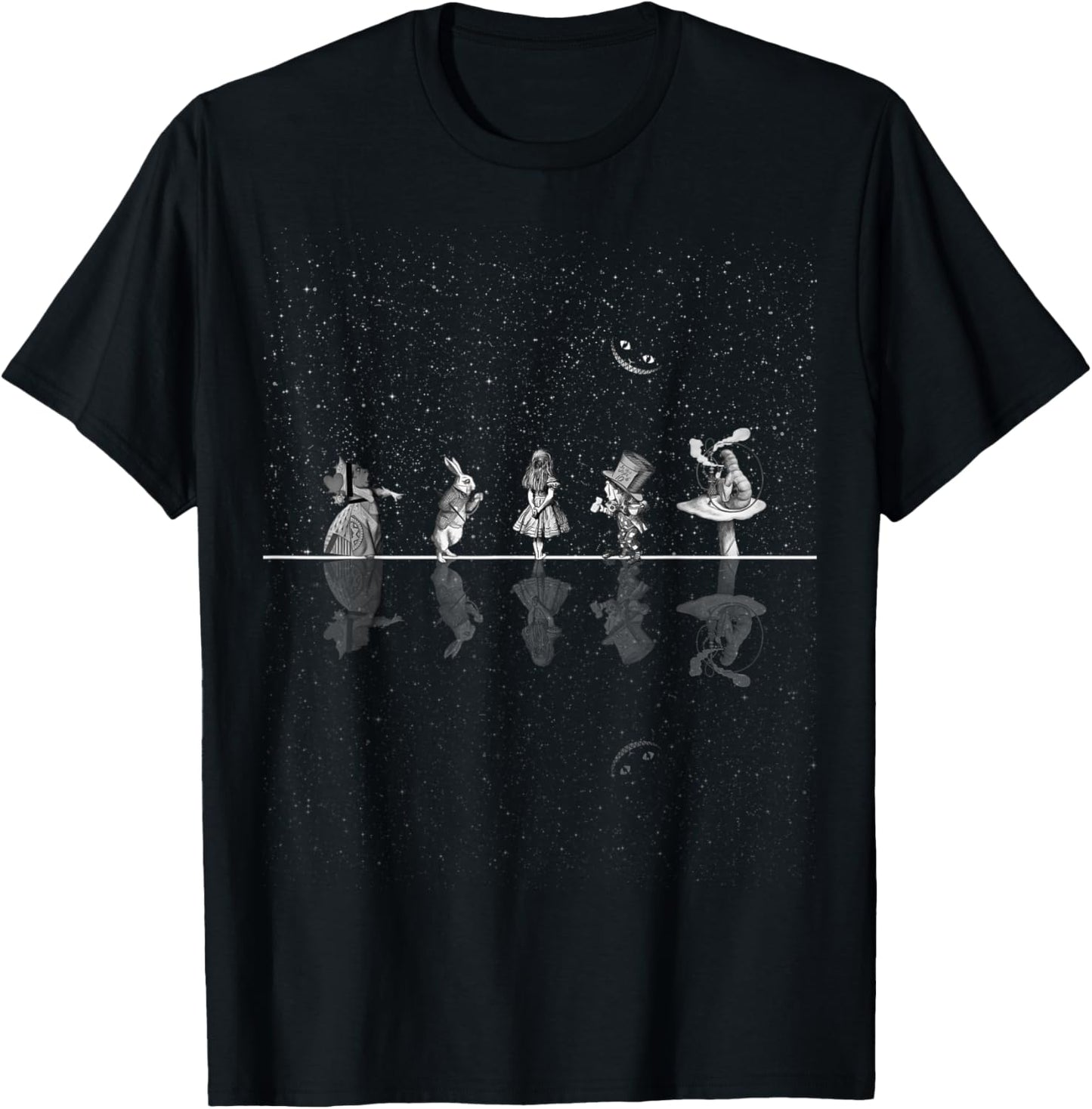 Wonderland Starry Night - Alice In Wonderland T-Shirt