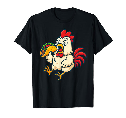 Chicken Eating Taco T-Shirt