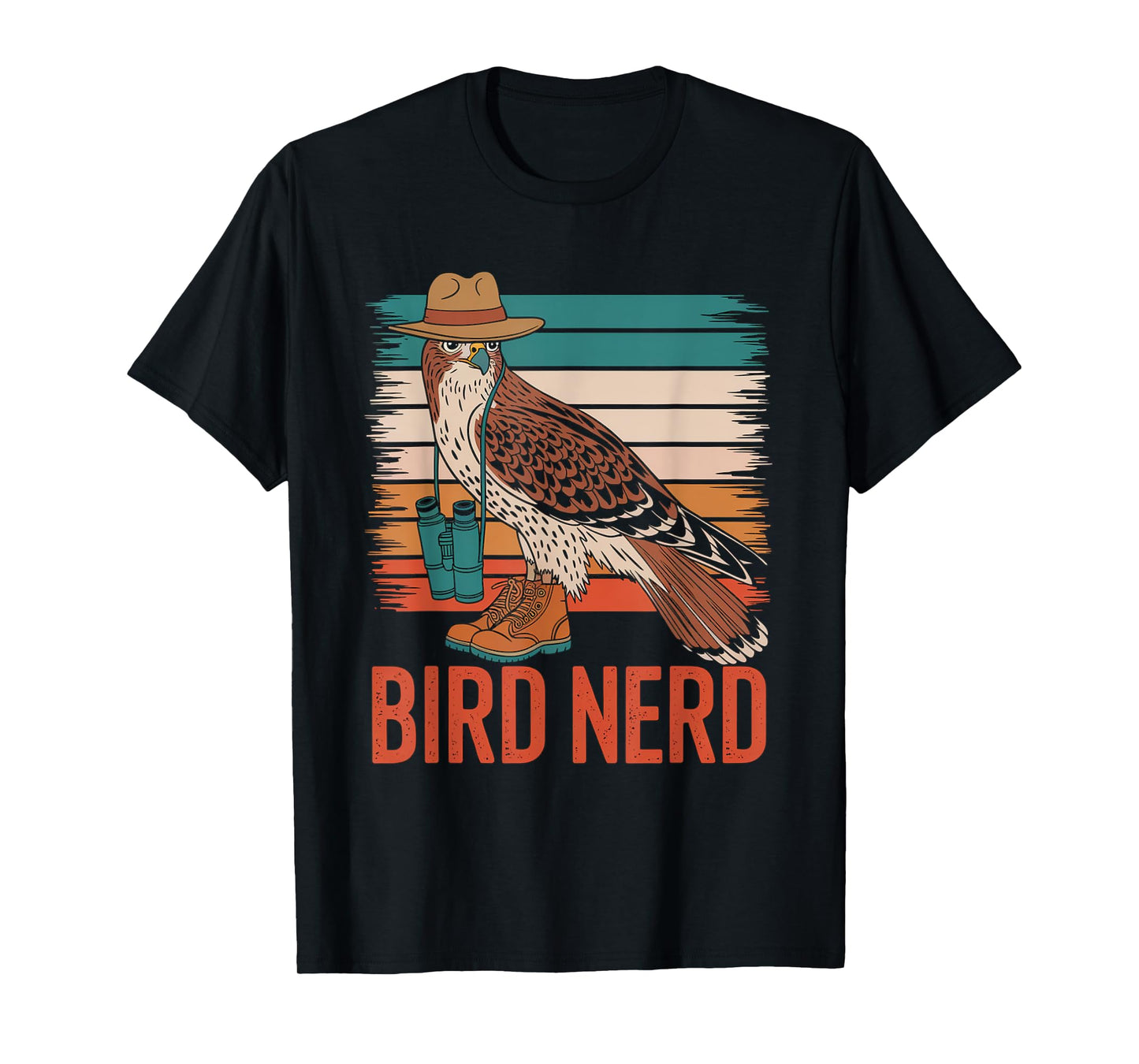 Bird Nerd Red-tailed Hawk Birdwatching Birding T-Shirt
