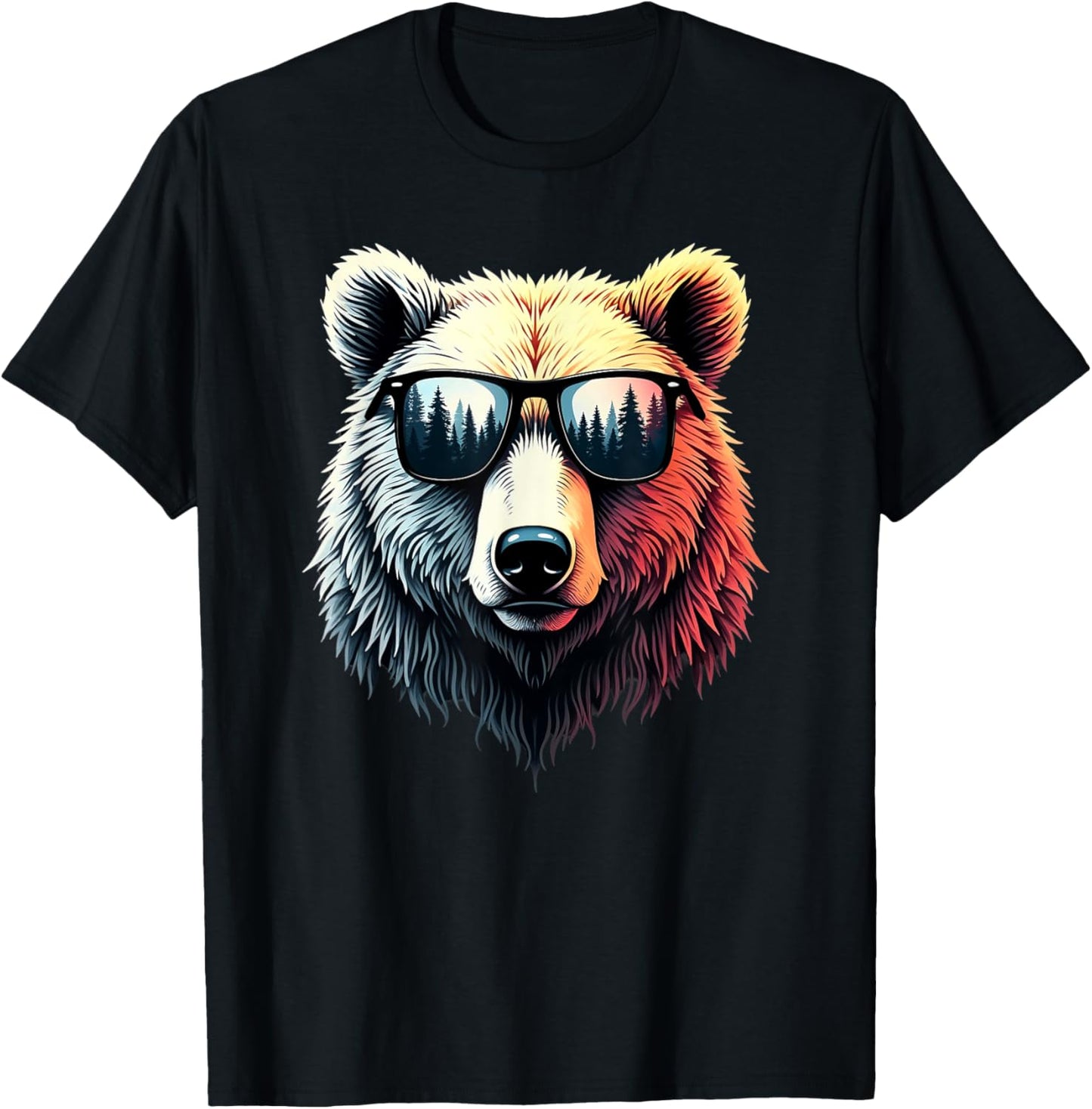 Funny Brown Bear in Sunglasses Men Women Bears T-Shirt