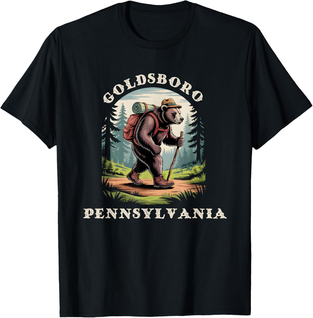 Goldsboro, Pennsylvania PA Mountains Hiking Trails Bear T-Shirt