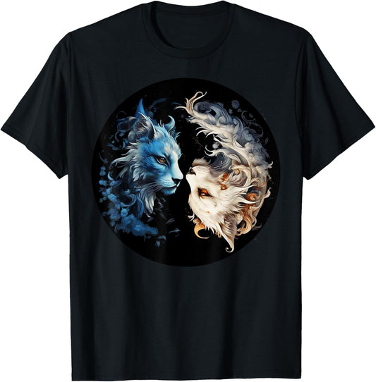 Yin Yang Cats Cat T-Shirt