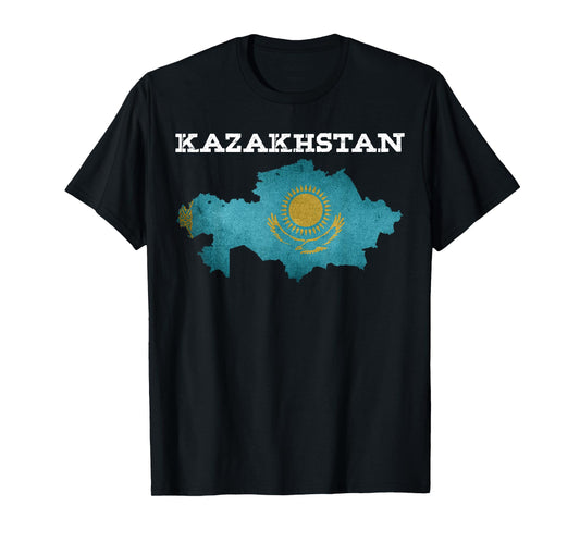 Kazakhstan T-Shirt Patriotic Heritage Eagle Kazakh Flag Gift Women Kids Men T-Shirt