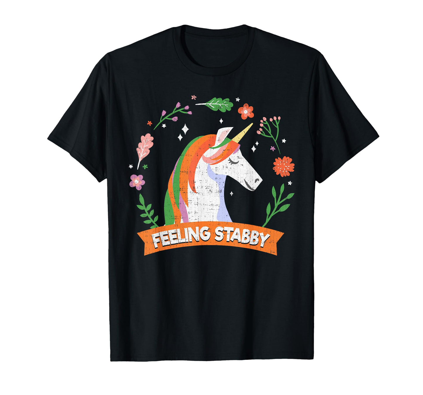 Feeling Stabby the unicorn Tee shirt T-shirt T-Shirt