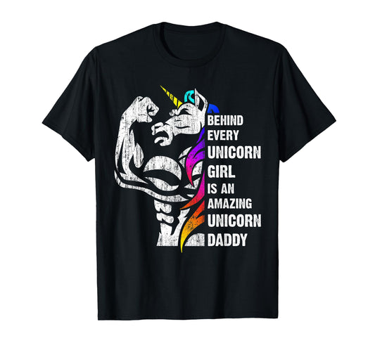 Unicorn Dad Dadacorn Dadicorn Daddycorn Inspirational Quote T-Shirt