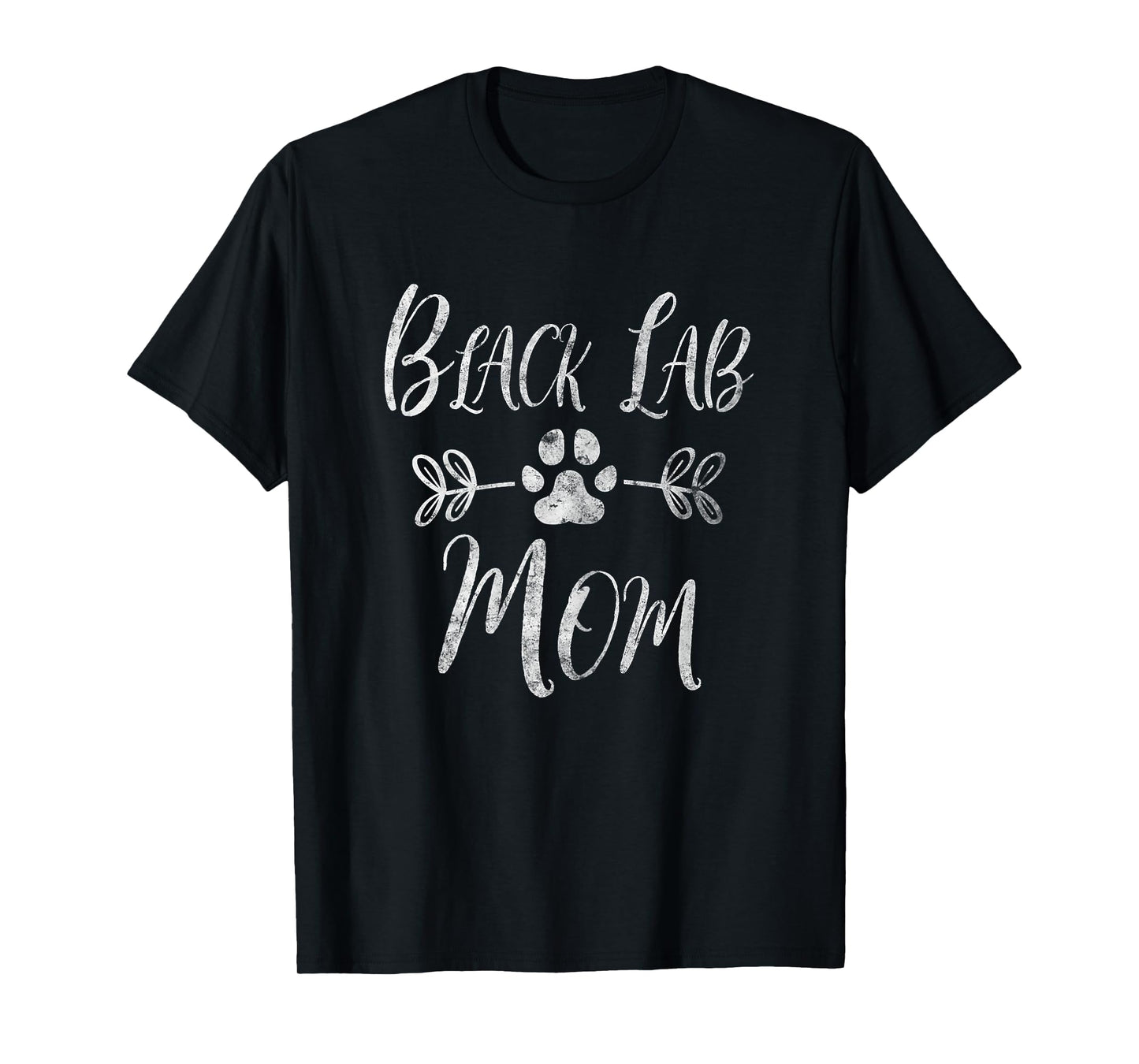 Black Lab Mom Shirt Labrador Retriever Lover Funny Dog Mom Women T-Shirt