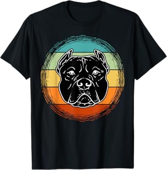 Vintage Pitbull Design For Pitbulls & Dogs Lovers dog face T-Shirt