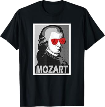 Wolfgang Amadeus Mozart Poster Style Graphic T-Shirt T-Shirt