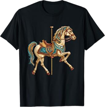 Carnival Carousel Horse Carousel Unicorn T-Shirt