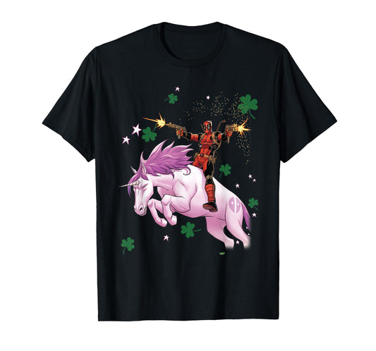 Marvel Deadpool Unicorn St. Patrick's Day T-Shirt