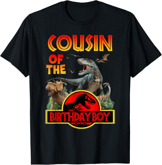 Cousin of the Birthday Boy T-Rex Dinosaur Birthday Party T-Shirt