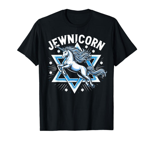 Jewnicorn Funny Jewish Hanukkah Jewnicorn T-Shirt