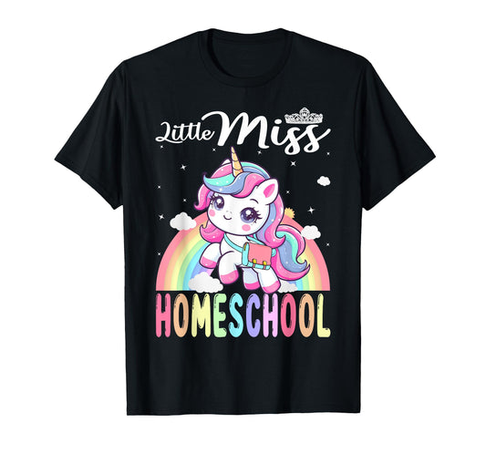 Little Miss Homeschool Back To School Girls Homeschool T-Shirt