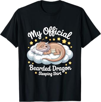 Bearded Reptile My Official Bearded Dragon Sleeping T-Shirt