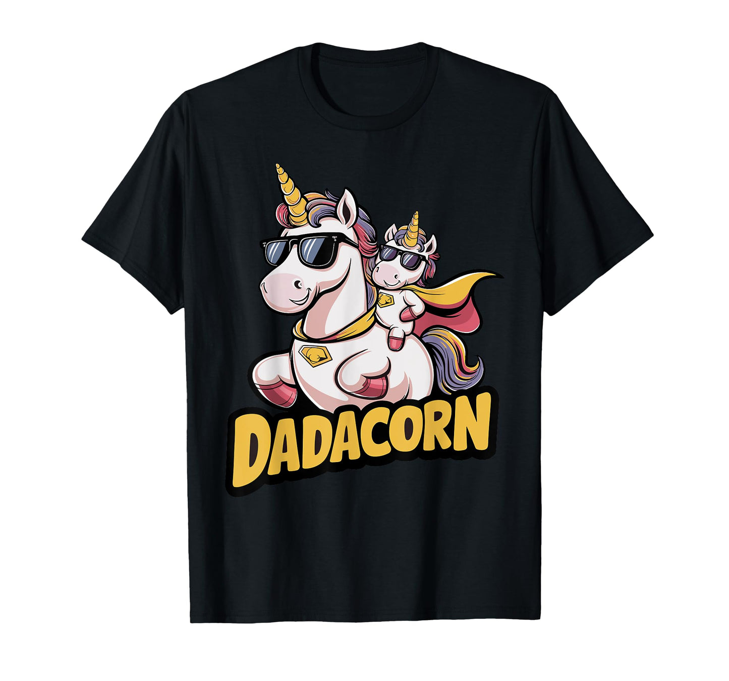 Dadacorn Unicorn Dad and Kid - Best Father's Day Funny T-Shirt