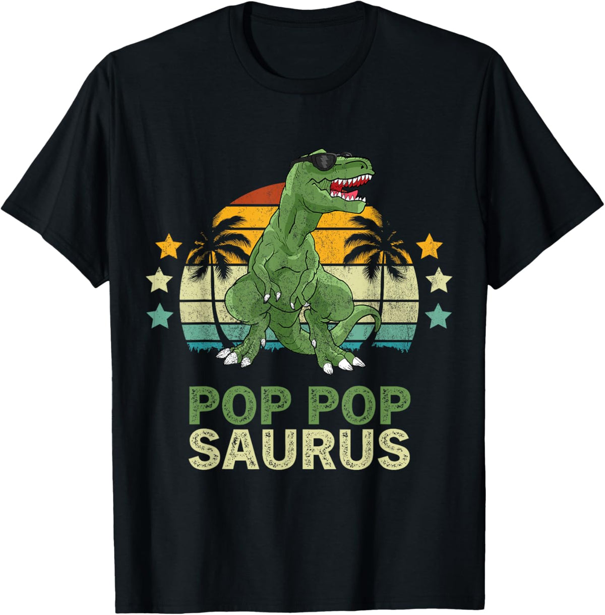Poppopsaurus T-Rex Dinosaur Pop Pop Saurus T-Shirt