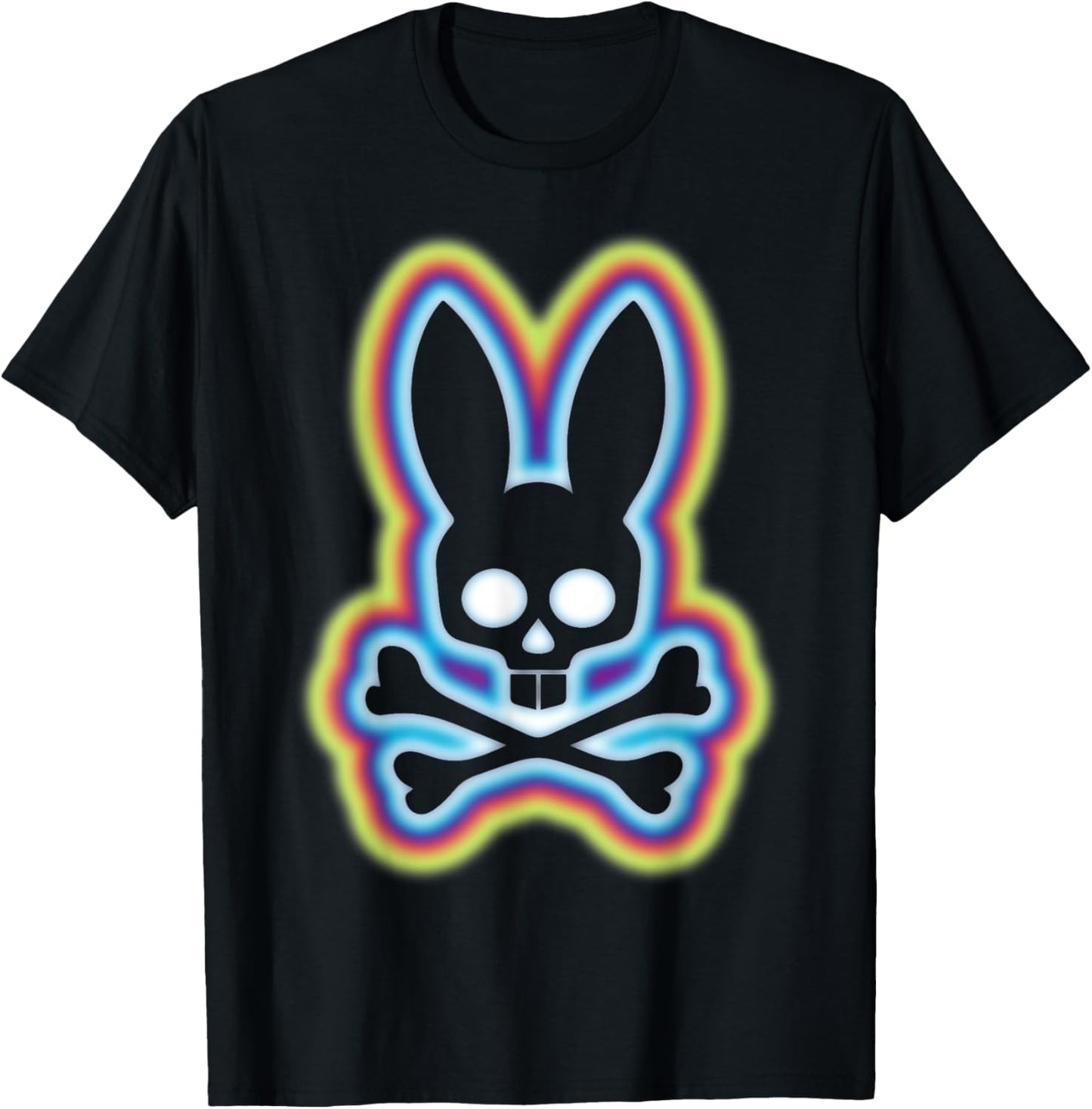 Scary Skull And Crossbones Bad Rabbit Horror Bunny Halloween T-Shirt