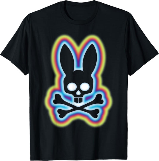 Scary Skull And Crossbones Bad Rabbit Horror Bunny Halloween T-Shirt