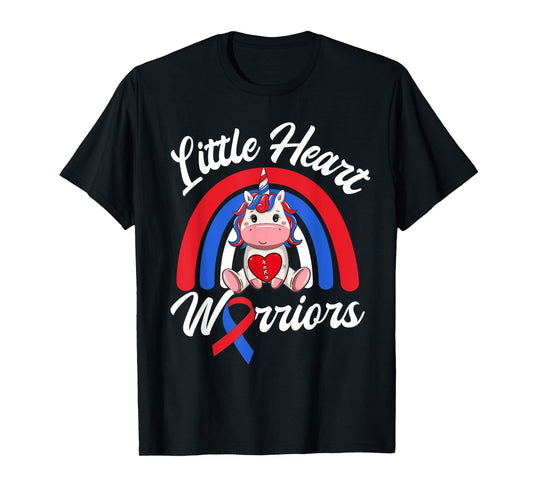 Kids CHD Awareness - Little Heart Warrior Magical Unicorn T-Shirt