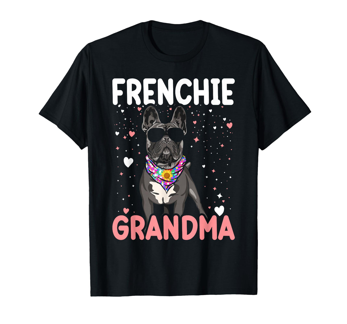 French Bulldog Grandma Frenchie Dog Funny Womens T-Shirt