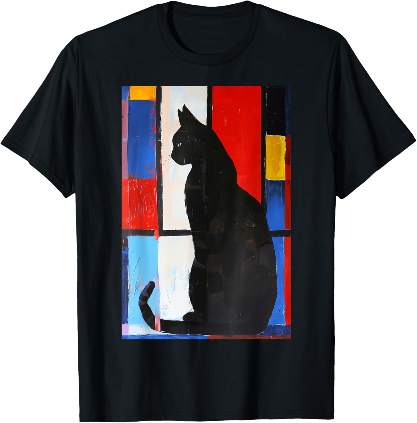 Cat Abstract Art T-Shirt