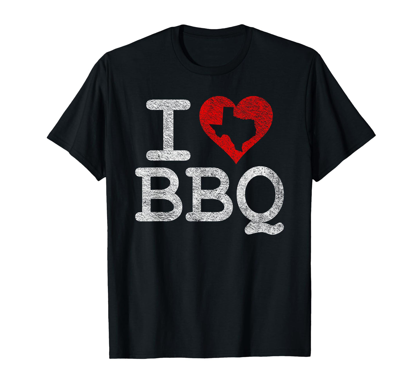I LOVE TEXAS BBQ I HEART BARBECUE SAUCE GRILL SMOKER FIRE T-Shirt