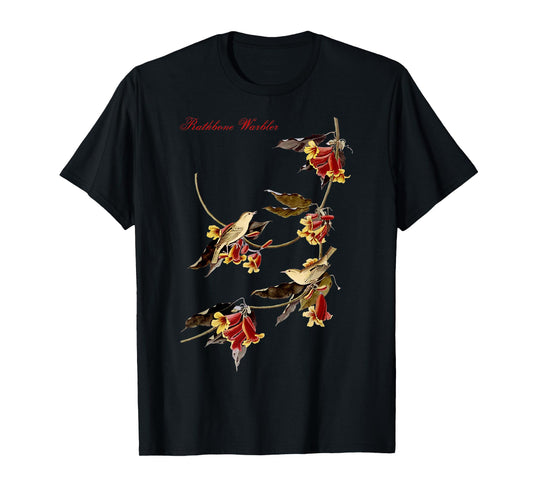Audubon Rathbone Warbler North American Birds Education T-Shirt