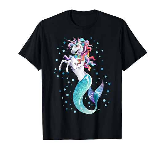 Unicorn Mermaid Mermicorn Girls Kids Women Rainbow Gifts T-Shirt