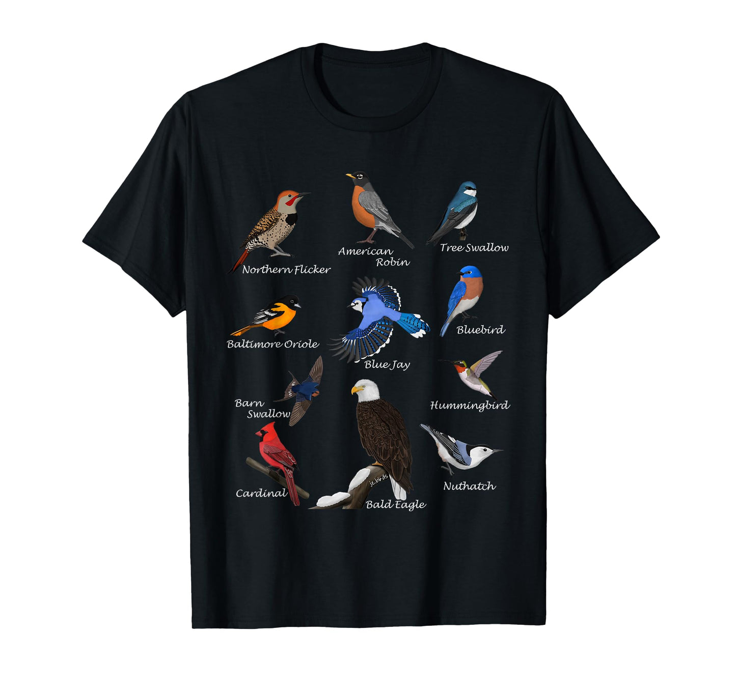 Robin Cardinal Blue Jay Bluebird Birdwatching Birding Bird T-Shirt